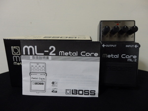 送\520 BOSS ML-2 メタルコア ハイゲインディストーション 取扱説明書あり ボス