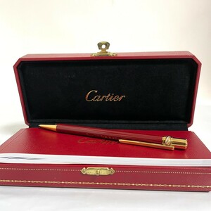 １円スタート 未使用保管品　Cartier カルティエ ボールペン　トリニティ ツイスト式 筆記用具