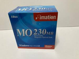 imation MO 230MB ５枚 Windowsフォーマット済 3.5型光磁気ディスク