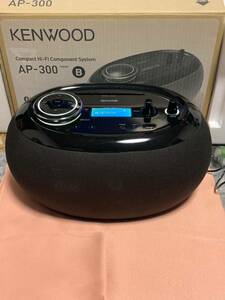 ケンウッド KENWOOD Compact Hi-Fi Component System AP-300 ブラック CDコンポ リモコン付 CD/Bluetooth/FM/AM/USB 中古美品 動作確認済