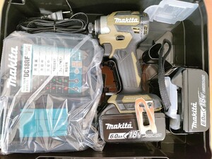 【１円スタート】マキタ インパクトドライバ TD173DRGXO マキタ純正バッテリ2個、充電器、ケース オリーブ 未使用