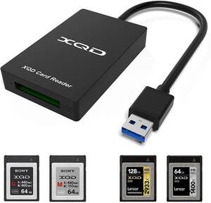 USB3.0 XQDメモリカードリーダーは、Sony G/MシリーズUSB Mark XQDカード、Lexar 2933x / 1400x Windows/Mac OS用USB Mark