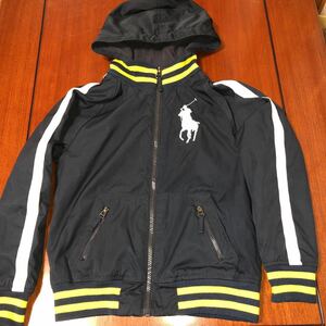 ラルフローレン　Ralph Lauren　 フード付きジャンパー　ジャケット　ビッグポニー　ナイロン　サイズ7　120㎝　130㎝　中古