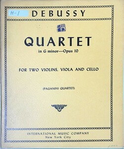 ドビュッシー 弦楽四重奏曲 ト短調 Op.10 (パート譜セット) 輸入楽譜 DEBUSSY Quartet in G minor Op.10 洋書