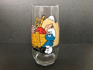 即決 80s SMURF HEFTY Vintage Glass スマーフ ヘフティ ヴィンテージ グラス タンブラー コップ V-11-7