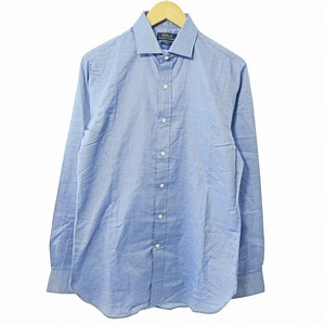 ポロ ラルフローレン POLO RALPH LAUREN シャツ 長袖 ビジネス 青 15 1/2 国内正規品 0422 ■GY14 メンズ