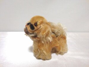 steiffシュタイフ/ ビンテージ・ペキニーズ犬のペッキー /8㎝