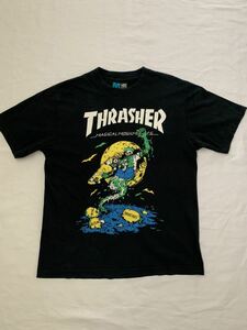 【送料無料】THRASHER × MXMXM マジカルモッシュミスフィッツ　スラッシャー　Tシャツ サイズ M スカル スケボー