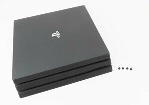 ○ジャンク【SONY ソニー】PS4 Pro本体 HDD欠品 CUH-7000B ゲーム機 ジェット・ブラック