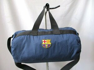 【P465】F.C.Barcelona/FCバルセロナ◇2way ロールボストンバッグ　NV　斜め掛け　W41cm