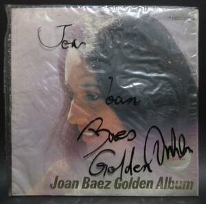 ジョーン・バエズ　JOAN BAEZ・Golden Album　サイン入り　ゴールデンアルバム