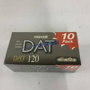 【A-2】 Maxell DAT 120 DATテープ 未開封 10本セット マクセル 希少 ダットテープ 1745-6