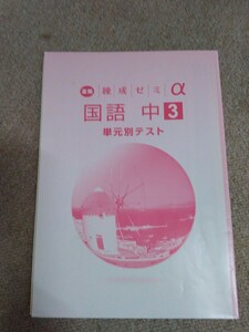 中学3年▼夏期練成ゼミα《問題集》国語◆解答有