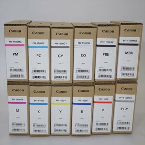 12色 Canon キャノン インク PFI-1100M/C/Y/B/R/PM/PC/GY/CO/PGY/PBK/MBK PRO-2000/4000/6000【送料無料】　NO.5359