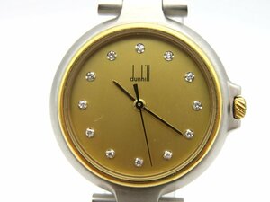 1円◆稼働◆ ダンヒル ゴールド クオーツ ユニセックス 腕時計 M13005