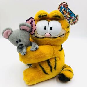 【レア・タグ付き！】Garfield ガーフィールド ねずみ 抱っこ ぬいぐるみ ビンテージ