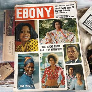 EBONY1975年物 ヴィンテージオールドビィンテージ送料無料　ジャキーブラウンCA役　デニーロ　最高資料　とても綺麗　インタレスティング