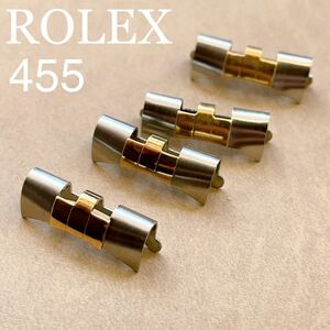 ★即決★純正★4個セットROLEX ロレックス フラッシュフィット FF455 デイトジャスト コンビ メンズ腕時計 付属品 パーツ 部品【送料無料】