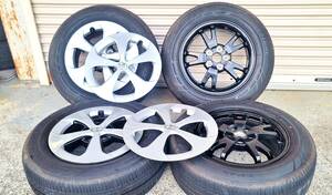 【4-5分山】 トヨタ純正 プリウス 純正ホイール+タイヤ 195/65R15 【4本セット】 ブリジストン (カローラ/カローラスポーツ,セダン)