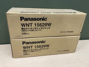 018★未使用品・即決価格★Panasonic パナソニック 埋込テレホンモジュラジャック (フル端子) WNT15629W ※20箱セット 合計200個