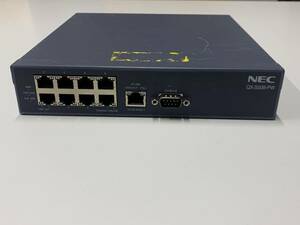 A18461)NEC QX-S509-PW NEC Aspire UX IP電話仕様 8ポート給電HUB 現状品