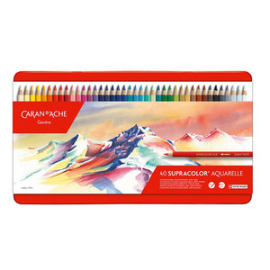 同梱可能 色鉛筆 水溶性鉛筆 カランダッシュ スプラカラーソフト メタルボックス入り 40色セット/3888-340/日本正規品