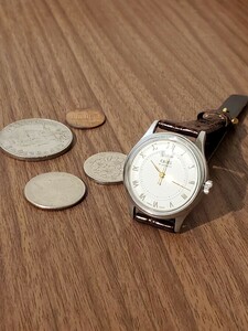 ☆OH済　ORIS　オリス　手巻き　機械式　三針　カレンダー　ETAムーブメント　ヴィンテージ