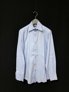 ◆GUCCI グッチ Yシャツ　長袖シャツ サイズ42　イタリア製　ヘリンボーン織