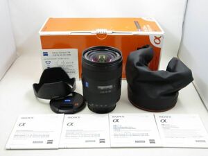 [22508W5]★ほぼ新品級★SONY Vario-Sonnar T* 16-35mm F2.8 ZA SSM SAL1635Z 元箱付き