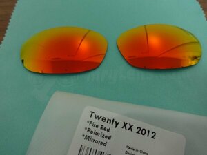 処分価格！★オークリー トゥエンティ XX（2012）用 カスタム偏光レンズ　RED Polarized 新品　Oakley TWENTY XX Sunglasses