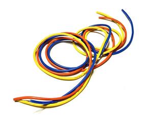 14AWG　シリコンケーブル 青橙黄 各1mセット　合計3m