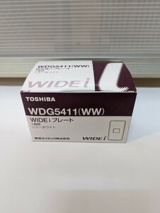 【未使用】WIDE-iプレート　1個用　10個入　東芝ライテック　WDG5411　スイッチプレート