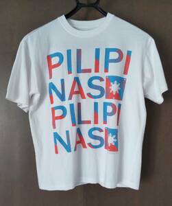 Philippine Islands メンズ 半袖Tシャツ サイズ：M　白ベース　文字プリント