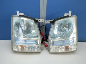 [W340] ワゴンR MH21S ヘッドライト ヘッドランプ 左右セット KOITO 100-59054 社外HID