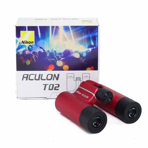 【1円/美品】ニコン Nikon アキュロン ACULON T02 8倍×21口径 双眼鏡 6.3° レッド ライブ コンサート鑑賞 観劇 コンパクト 軽量