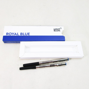替え芯 ボールペン替芯 リフィル Fサイズ 2本入り ロイヤルブルー モンブラン　124492/3796ｘ２箱セット/卸/送料無料メール便