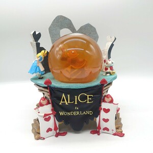 Disney Alice in Wonderland ディズニー 不思議の国のアリス スノードーム スノーグローブ オルゴール ハートの女王 ジャンク tp-23x1124