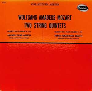 T0132 AMADEUS / VIENNA KONZERTHAUS / Mozart: Quintet In G Minor / E Flat Major(LP)