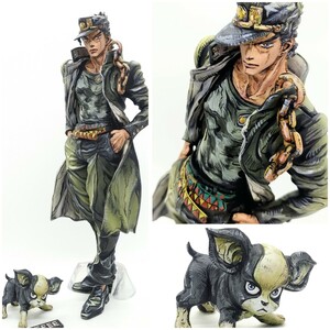 一番くじ ジョジョの奇妙な冒険 二次元 リペイント STARDUST CRUSADERS A賞 空条承太郎 MASTERLISE F賞 イギー フィギュア