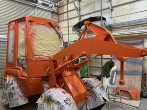 北海道 札幌石狩 0.4m3タイヤショベル全塗装 建機重機トラック バス キッチンカー バン全塗装 SKY paint