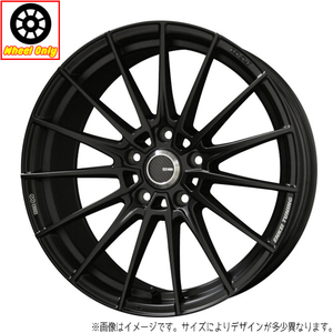 アルミホイール 1本 ENKEI TUNING FC01 2085+35 5-114.3 セミグロスブラック/レーザーエッジング 20インチ