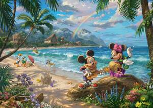 57528 SD 1000ピース ジグソーパズル ドイツ発売 ディズニー ミッキー・ミニー Thomas Kinkade, Disney, Mickey and Minnie in Hawaii