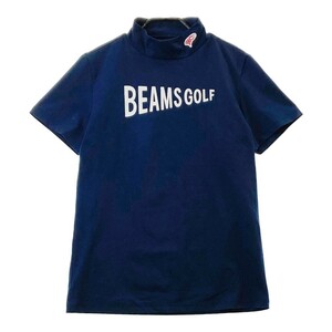 【1円】BEAMS GOLF ビームスゴルフ ハイネック 半袖Tシャツ ネイビー系 M [240101048343] レディース