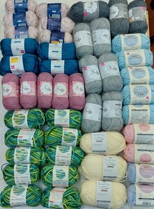 100円〜 ダイソーの毛糸 手芸材料 編み物◆まとめてセット