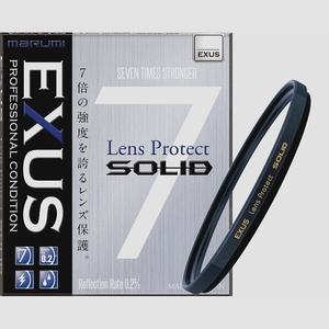 送料無料★MARUMI レンズフィルター EXUS レンズプロテクト SOLID 55mm レンズ保護用 強化ガラス
