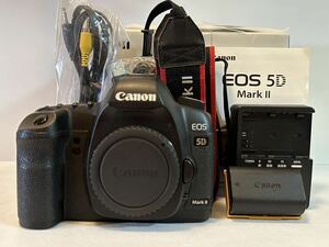 ◆元箱付 美品◆キャノン CANON EOS 5D Mark II ボディ SanDisk CFカード付き