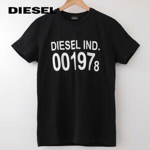 M/新品 DIESEL ディーゼル ロゴ Tシャツ diego001978 メンズ レディース ブランド カットソー ブラック