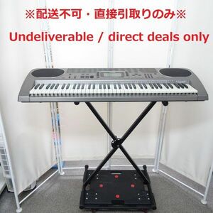 tyom 1265-1 108再【配送不可/Undeliverable】CASIO カシオ LK-80 電子キーボード 電子ピアノ スタンド付 通電ok