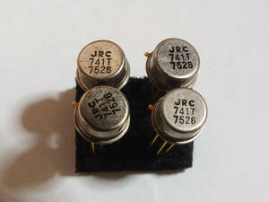 日本無線KK　JRC 741Tメタル缶オペアンプ　未使用４個セット（１９７７ころの製品）