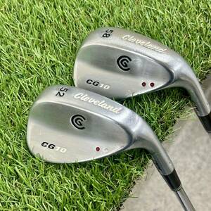 【1円〜】Clevelandクリーブランド CG10 ウェッジ 2本セット（52°、58°）ダイナミックゴールド DG S200 AW SW 